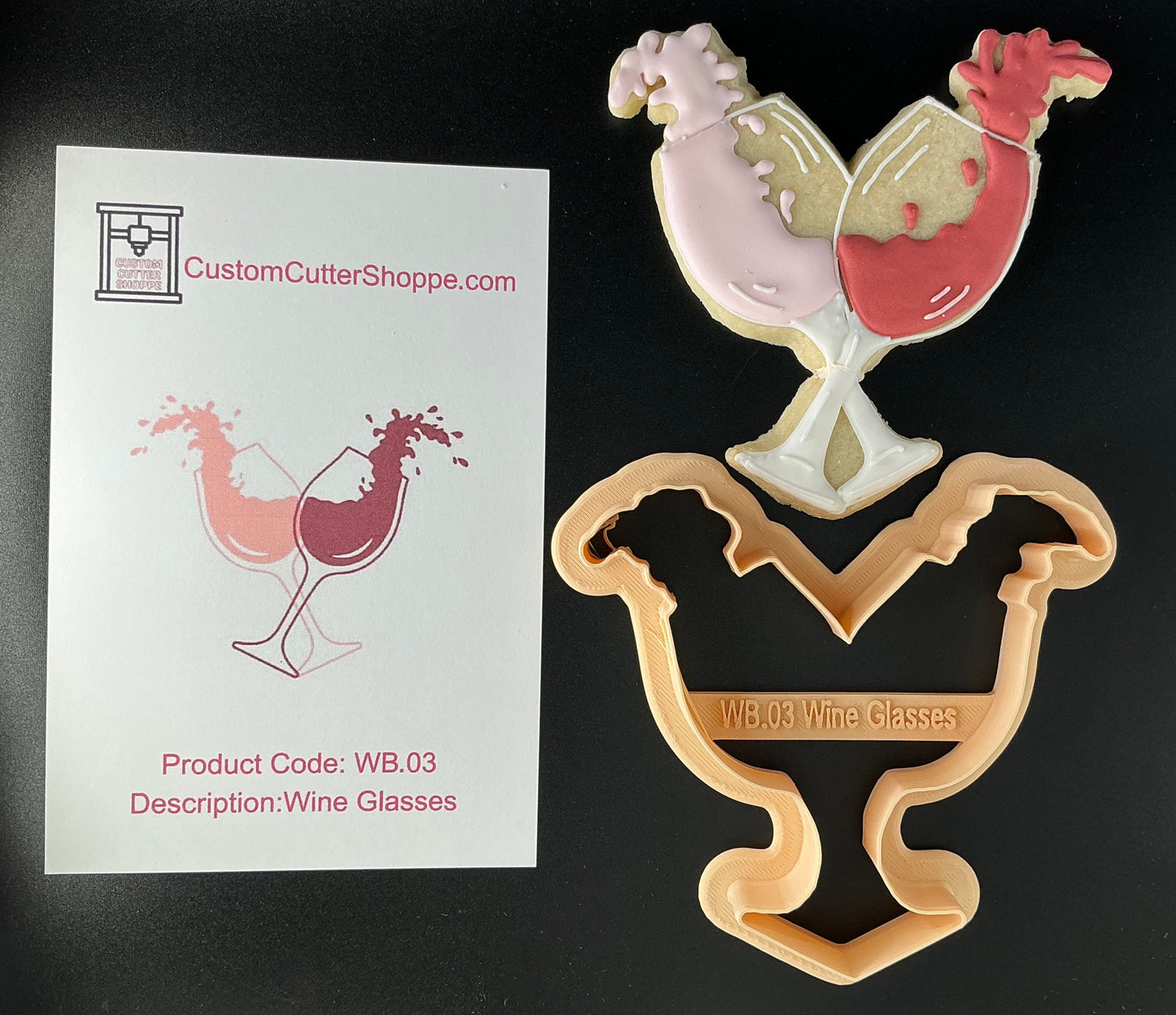 Wine Glasses Cookie Cutter (WB.03)