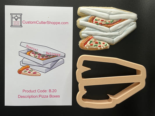 Pizza Boxes Cookie Cutter (B.20)