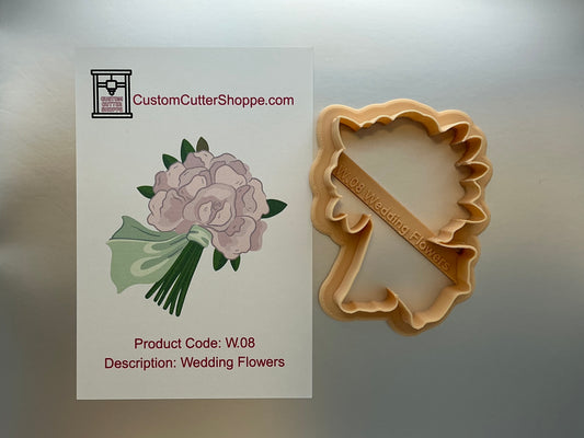 Wedding Flowers Cookie Cutter (W.08)