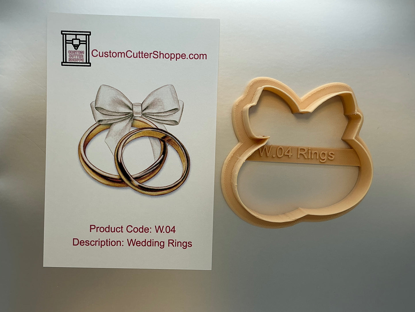 Wedding Rings Cookie Cutter (W.04)