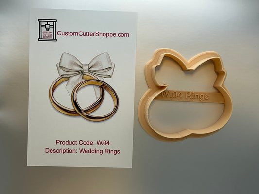 Wedding Rings Cookie Cutter (W.04)