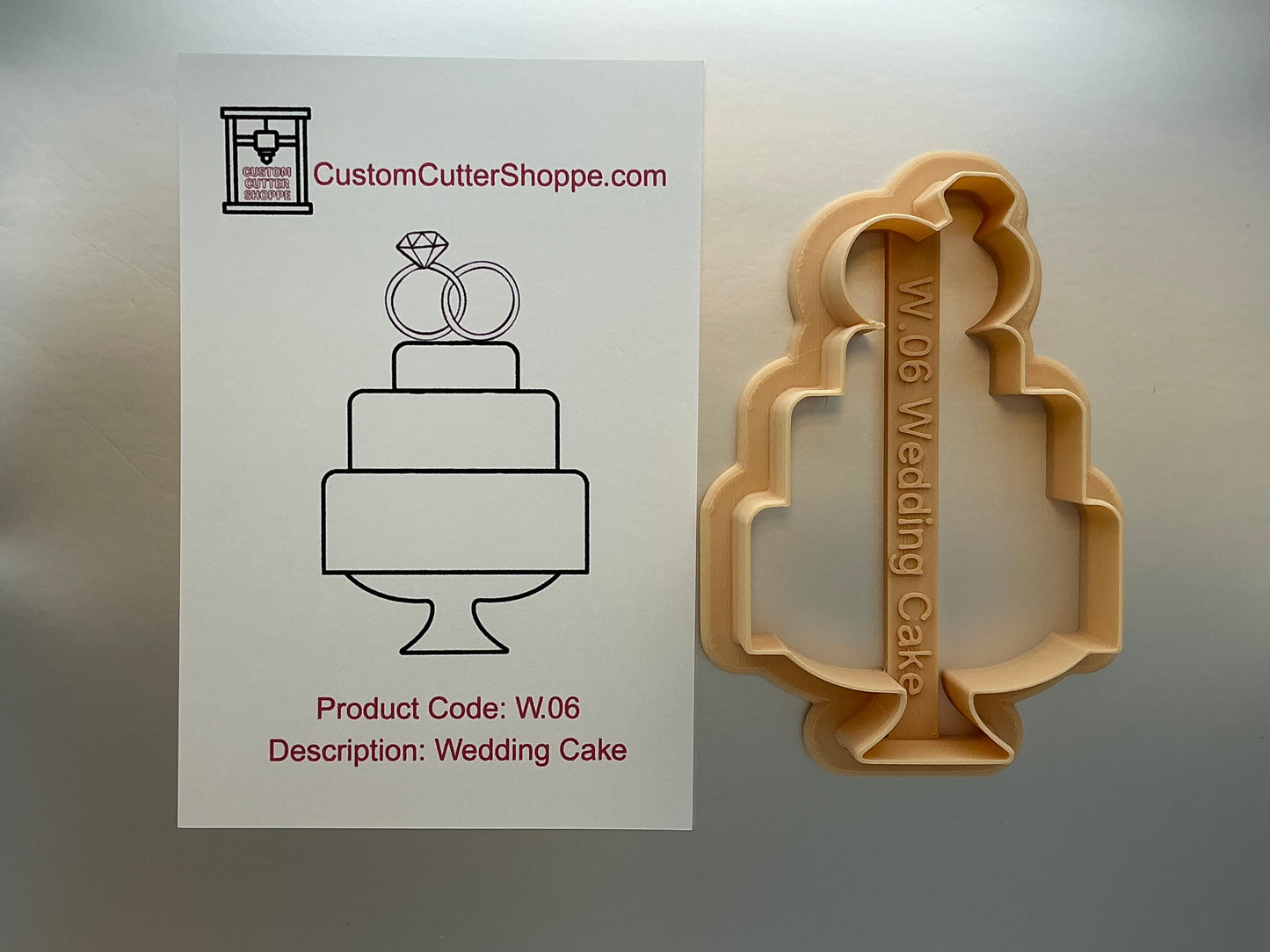 Wedding Cake Cookie Cutter (W.06)