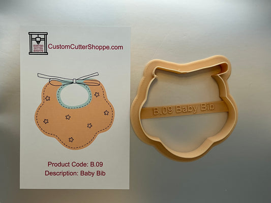 Baby Bib Cookie Cutter (B.09)