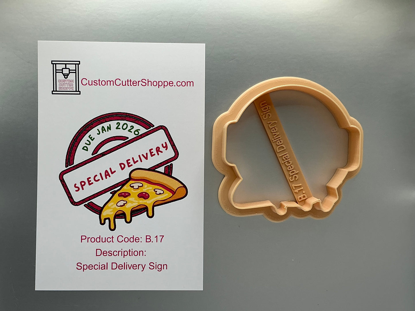 Special Delivery Sign Cookie Cutter (B.17)