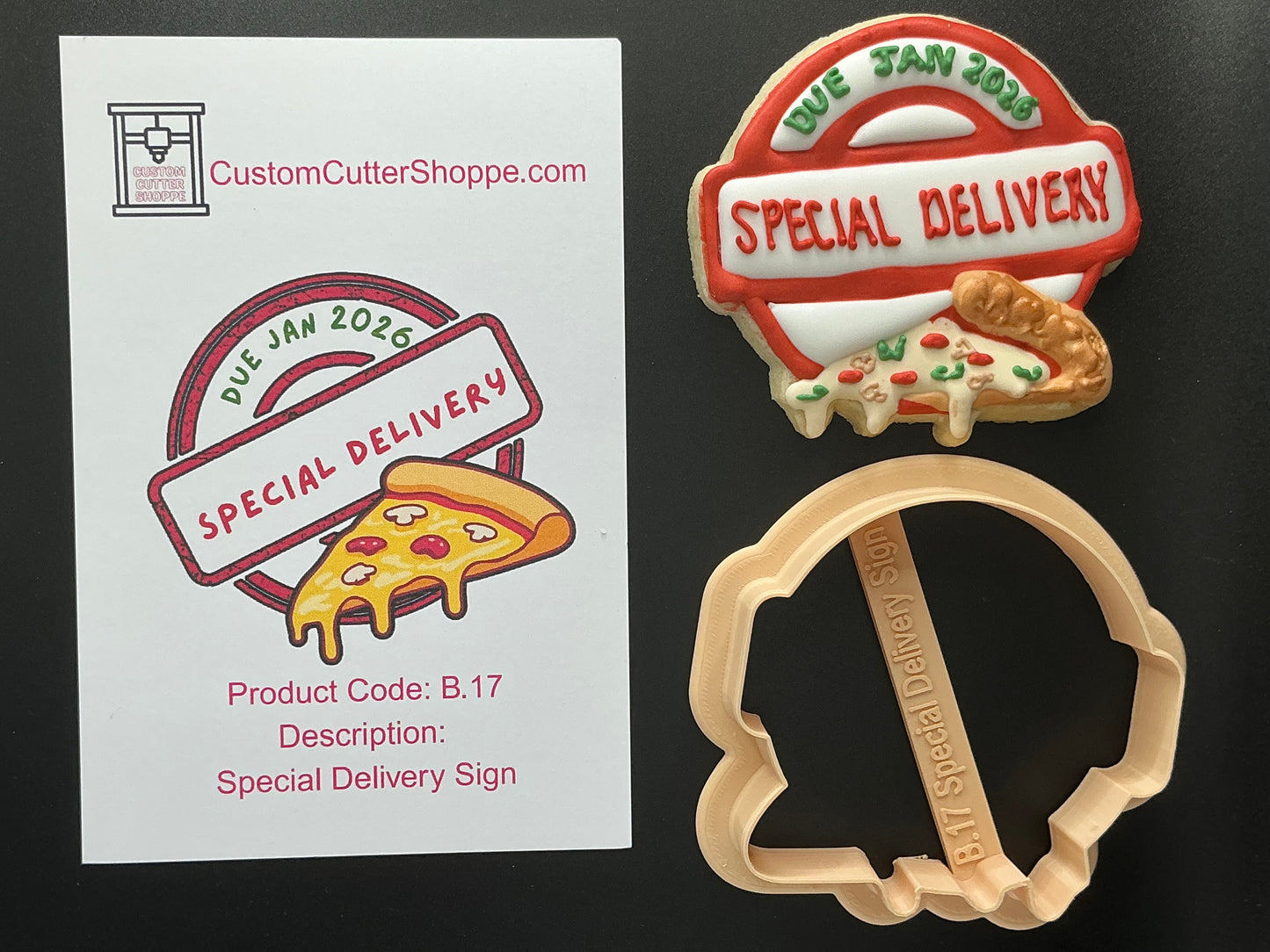 Special Delivery Sign Cookie Cutter (B.17)