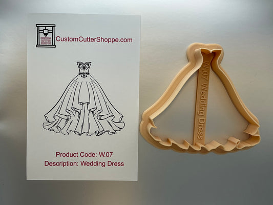 Wedding Dress Cookie Cutter (W.07)