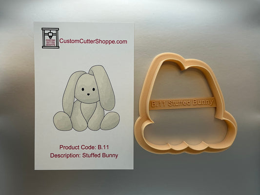 Stuffed Bunny Cookie Cutter (B.11)