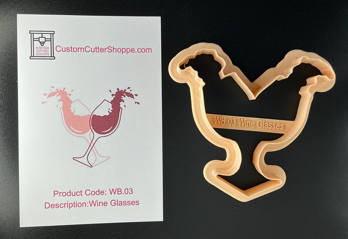 Wine Glasses Cookie Cutter (WB.03)