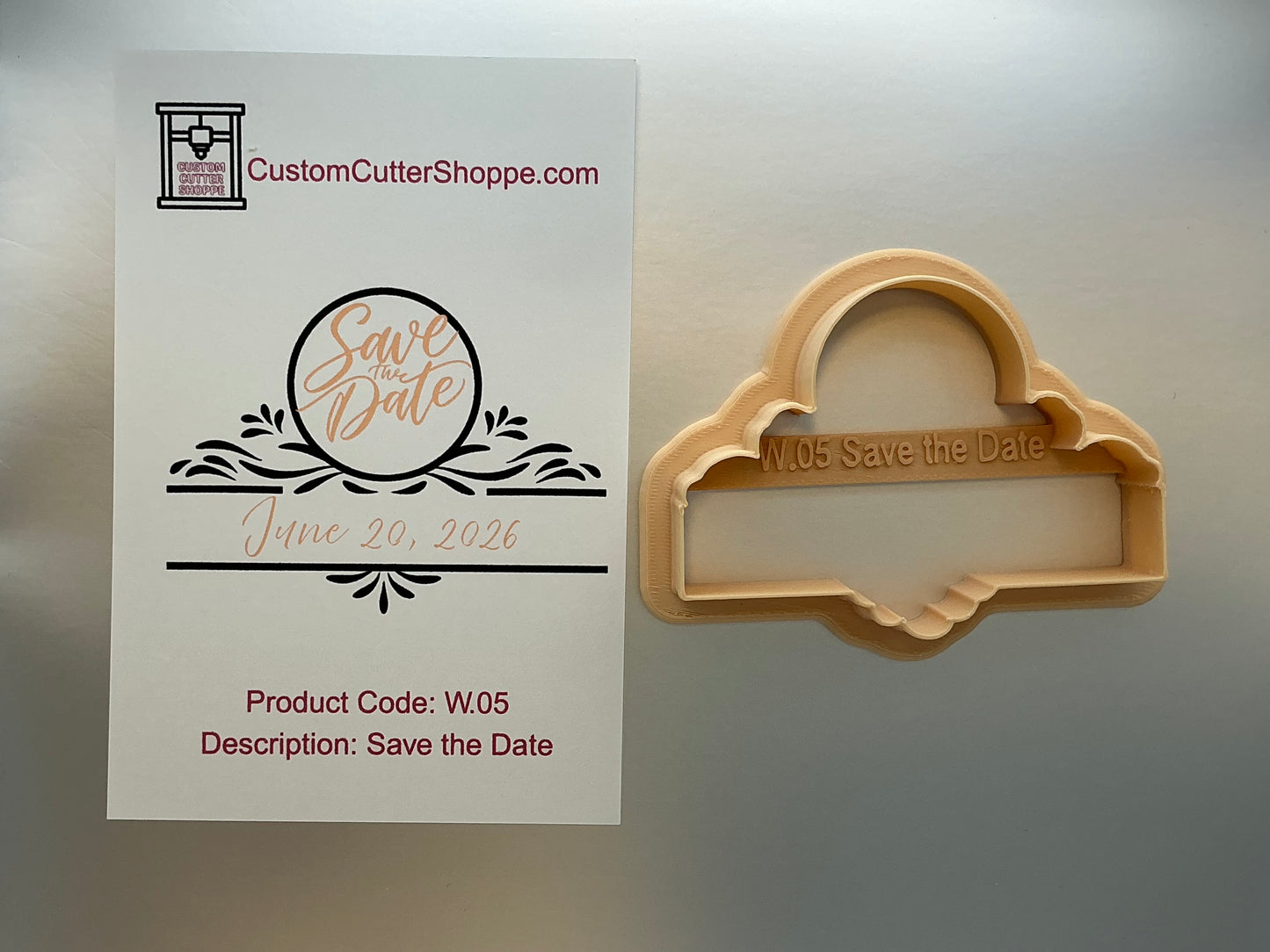 Save the Date Cookie Cutter (W.05)