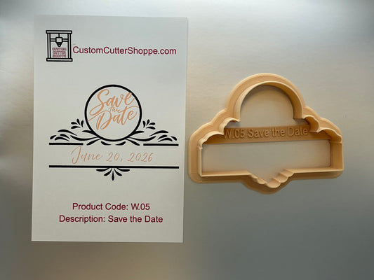 Save the Date Cookie Cutter (W.05)