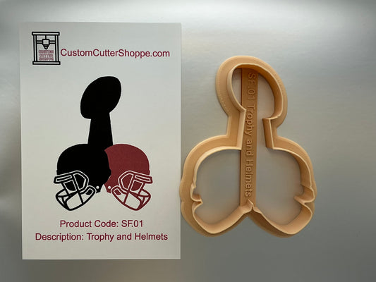 Trophy and Helmets Cookie Cutter (SF.01)
