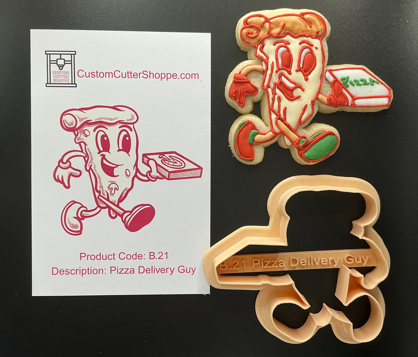 Pizza Delivery Guy Cookie Cutter (B.21)
