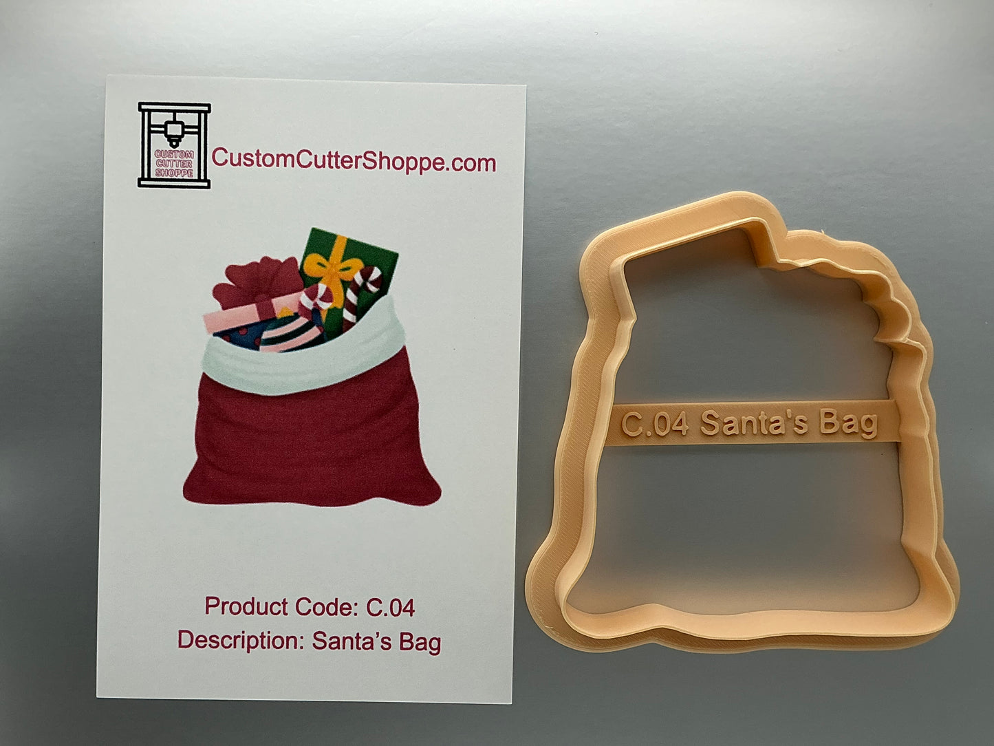 Santa’s Bag Cookie Cutter (C.04)