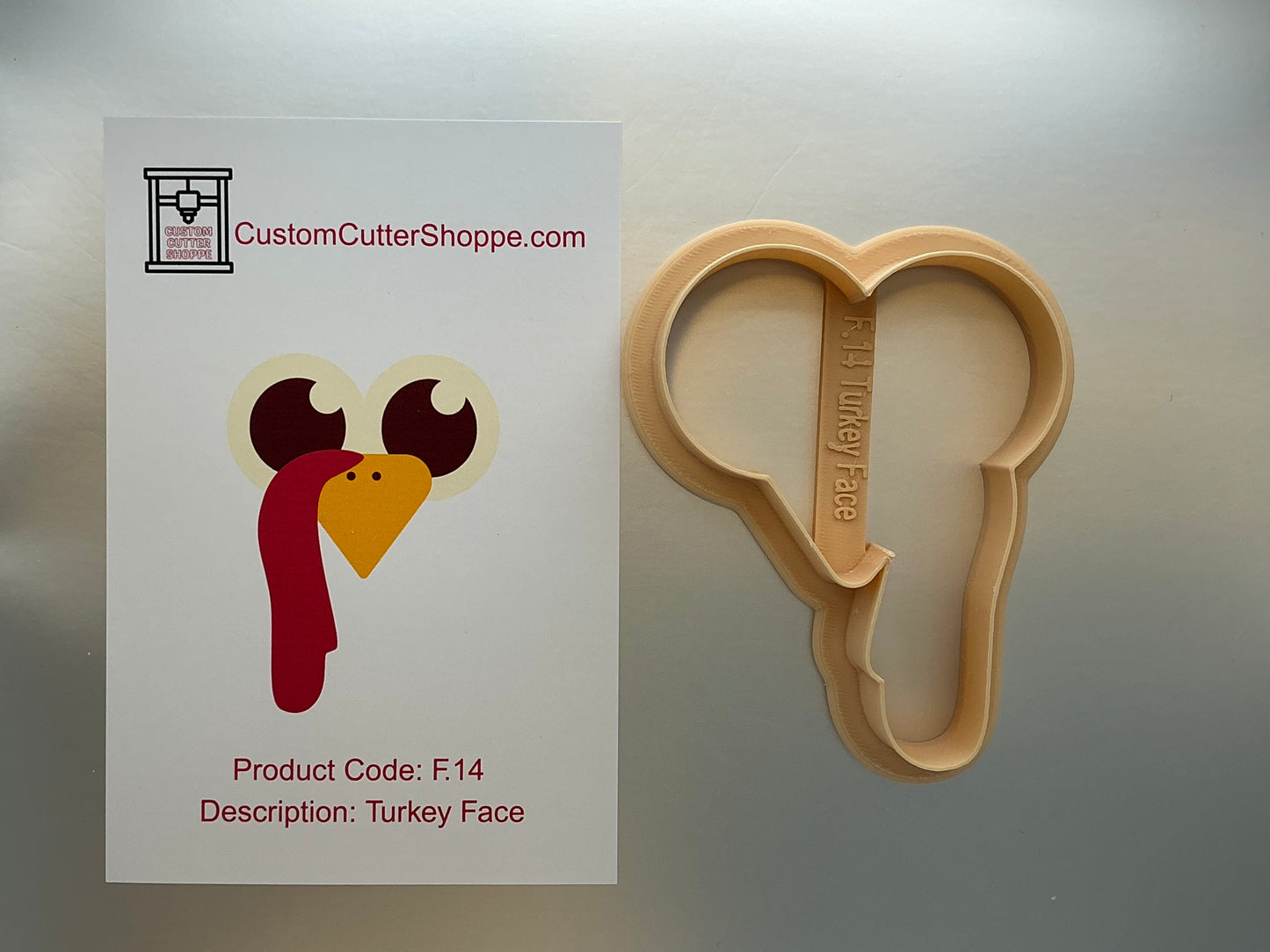 Turkey Face Cookie Cutter (F.14)