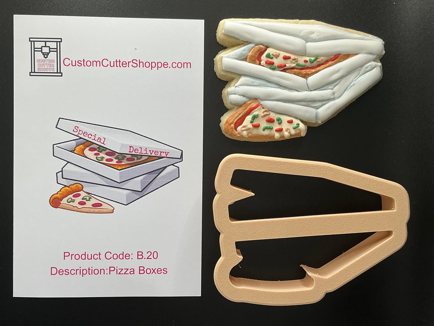 Pizza Boxes Cookie Cutter (B.20)