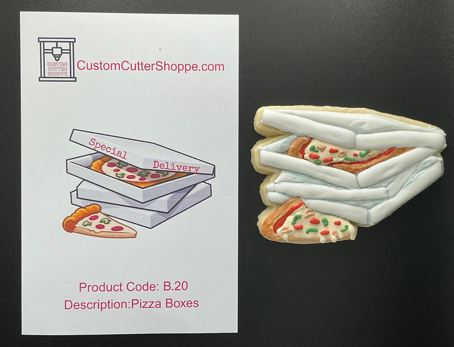 Pizza Boxes Cookie Cutter (B.20)