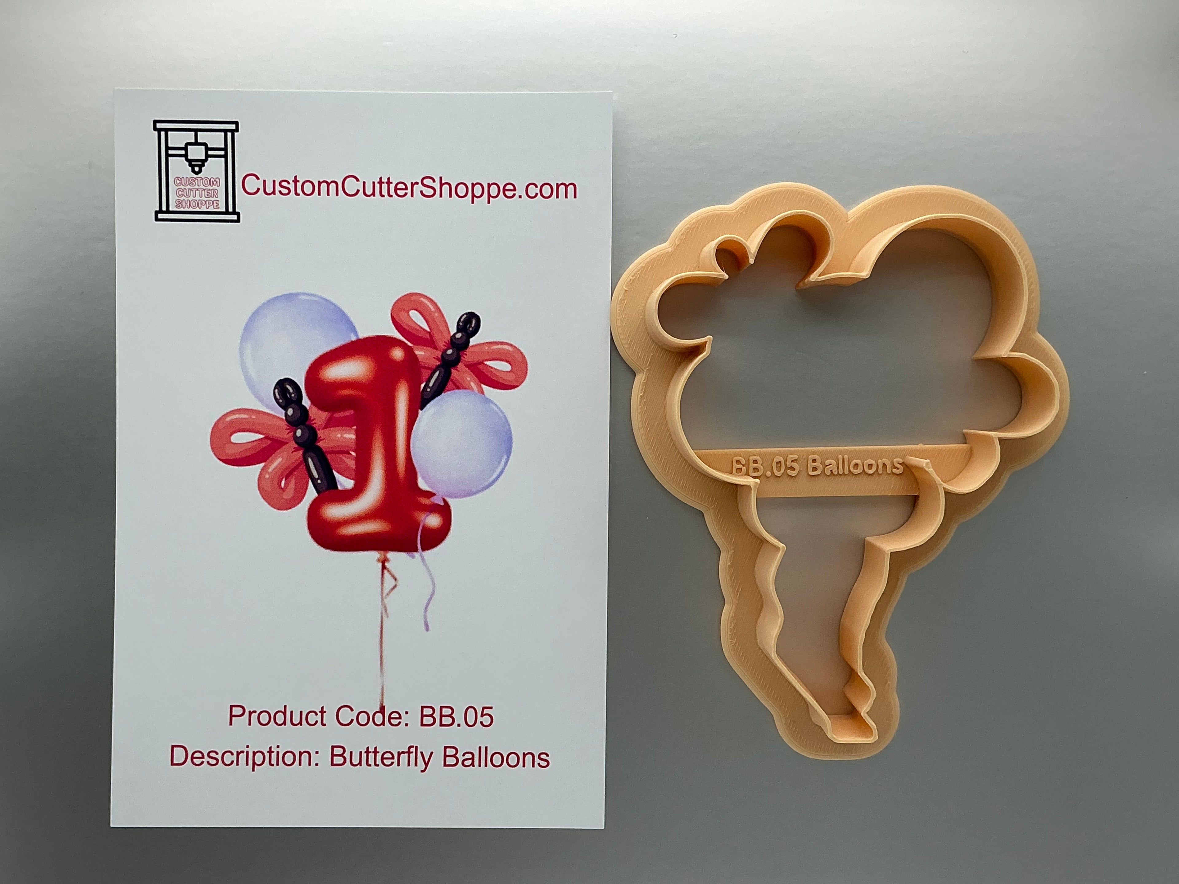 Butterfly Balloons Cookie Cutter (BB.05)